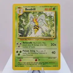 Pokemon TCG - Beedrill 17/102 Base Set Rare WOTC 1999 - EXC/NM - Image 2