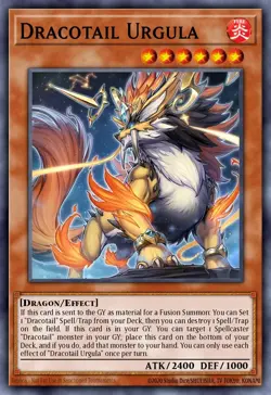 Dracotail Urgula - JUSH - Super Rare - Yugioh Euro - Image 1
