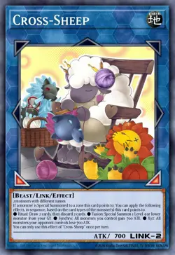 Cross Sheep - JUSH - Super Rare - Yugioh Euro - Image 1