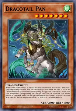 Dracotail Pan - JUSH - Super Rare - Yugioh Euro - Image 1