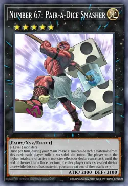 Number 67: Pair A Dice Smasher - JUSH - Super Rare - Yugioh Euro - Image 1