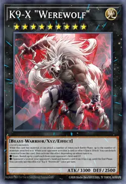 K9-X Werewolf - JUSH - Super Rare - Yugioh Euro - Image 1