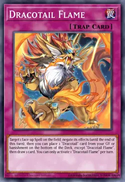 Dracotail Flame - JUSH - Super Rare - Yugioh Euro - Image 1