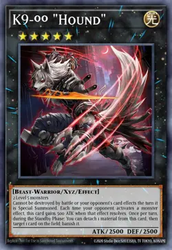 K9 00 Hound - JUSH - Super Rare - Yugioh Euro - Image 1