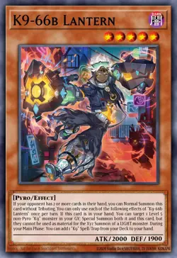 K9 66b Lantern - JUSH - Super Rare - Yugioh Euro - Image 1