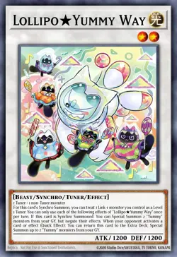 Lollipo Yummy Way - JUSH - Super Rare - Yugioh Euro - Image 1