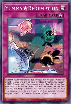 Yummy Redemption - JUSH - Super Rare - Yugioh Euro - Image 1