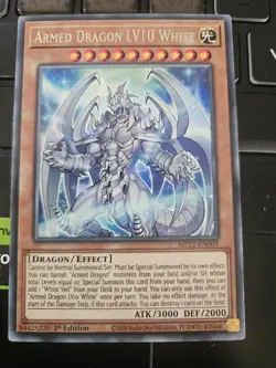 Armed Dragon LV10 White MP22-EN005 Rare 1st Edition YuGiOh TCG - Image 1