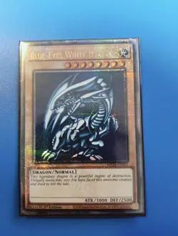 Yugioh - Blue-Eyes White Dragon *Quarter Century Secret Rare* MP24-EN001 (NM) - Image 1
