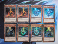 YuGiOh 8 Card Dragon Ruler Baby Deck Core Platinum RA03 Burner Stream Reactan - Image 1