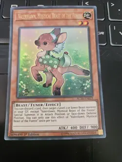YUGIOH Ultra Rare Valerifawn, Mystical Beast Of The Forest AC18-EN019 1st Ed - Image 1