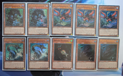 YuGiOh 10 Card Danger Deck Core Ft Bigfoot Nessie Thunderbird & More - Image 1