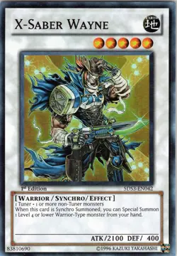 Yu-Gi-Oh! TCG - X-Saber Wayne 5DS3-EN042 - Super Rare 1st Edition (NM) - Image 1
