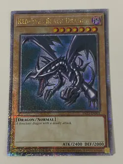 Yugioh - Red-Eyes Black Dragon - 1st Edition QCR Secret NM - Free Holo Card - C - Image 1