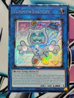 YU-GI-OH JUSH-EN022 Yummy☆Snatchy Collector's Rare 1st Ed - Image 1