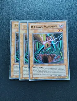 Yu-Gi-Oh - 8 Claws Scorpion 3X - Full Playset - Image 1