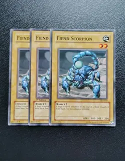 Yu-Gi-Oh - Fiend Scorpion 3X - Full Playset - Image 1