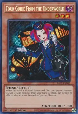 Tour Guide From the Underworld - Playset 3 Cards RA01-EN005 Secret Rare Yugioh - Image 2