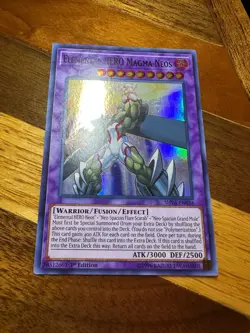Elemental HERO Magma Neos SHVA-EN034 1st Edition Super Rare LP + BONUS - Image 1