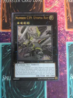 Yu-Gi-Oh! Number C39: Utopia Ray ORCS-EN040 1st Edition Ultimate Rare NM - Image 1