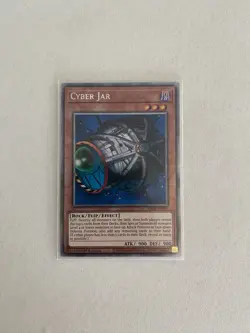 Yugioh Cyber Jar RA03-EN095 Platinum Secret Rare 1st Ed NM - Image 1