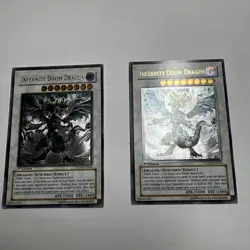 Yugioh Infernity Doom Dragon TSHD-EN042 1st Edition Ultimate Rare Konami QTY 1 - Image 1
