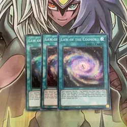 LED7-EN035 x3 Law of the Cosmos Super Rare Excellent Condition Yugioh - Image 1