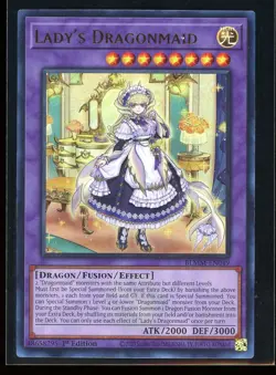 Lady's Dragonmaid 2025 Yu-Gi-Oh Monster Mayhem BLMM-EN049 Ultra Rare Holo - Image 1