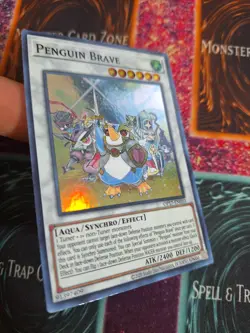 Yu-Gi-Oh! TCG Penguin Brave OP17-EN010 Super Rare Unlimited Near Mint - Image 2