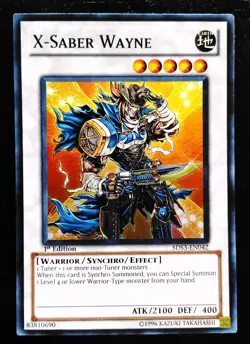 X-Saber Wayne - 5DS3-EN042 - Super Rare - 1st Edition - Yu-Gi-Oh! - Image 1