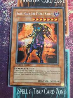 Yu-Gi-Oh! TCG Swift Gaia the Fierce Knight CT1-EN004 Secret Rare Limited NM - Image 1
