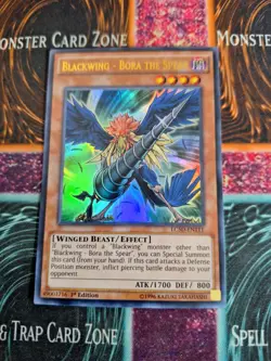 Yu-Gi-Oh! TCG Blackwing - Bora the Spear LC5D-EN111 Ultra Rare 1st Edition NM - Image 1