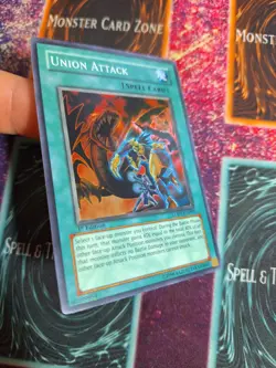 Yu-Gi-Oh! Union Attack LODT-EN093 Super Rare 1st Edition Near Mint - Image 2