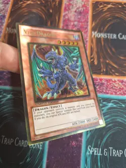 Yu-Gi-Oh! TCG Vice Dragon Gold Series 3 GLD3-EN002 Limited Gold Rare Near Mint - Image 2
