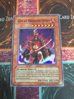 Yu-Gi-Oh! TCG Great Shogun Shien STON-EN013 Super Rare Unlimited Near Mint - Image 1