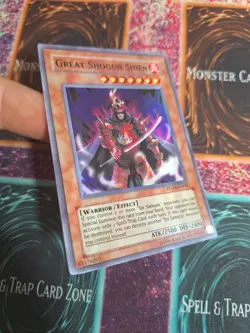 Yu-Gi-Oh! TCG Great Shogun Shien STON-EN013 Super Rare Unlimited Near Mint - Image 2