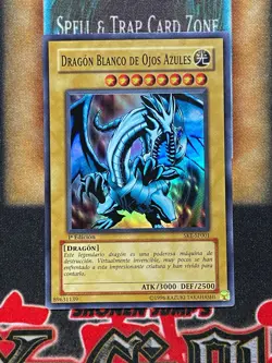 Yugioh Blue-Eyes White Dragon SKE-SP001 Super Rare 1st Ed NM SPANISH - Image 1