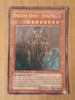 YuGiOh Destiny Hero - Dogma POTD-EN014 Ultimate Rare 1st Edition NM See Pictures - Image 1
