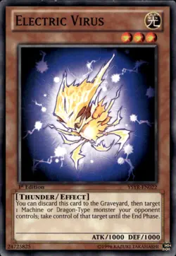 Electric Virus 1st Ed Common YSYR-EN022 Yu-Gi-Oh! - Image 1