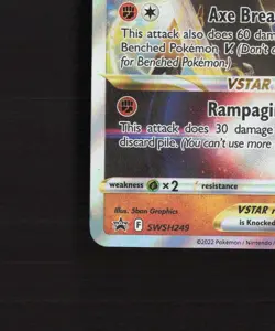 Kleavor VSTAR SWSH249 Sword & Shield Black Star Promo Holo Pokemon Card NM - Image 5