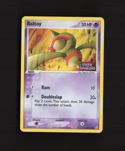 Baltoy 59/110 EX Holon Phantoms Reverse Holo Stamped Pokemon Card LP - Image 1