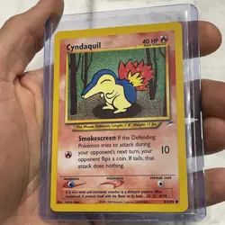 Pokemon TCG Cyndaquil Neo Destiny Card 61/105 Unlimited Common NM/MT Vintage Vtg - Image 2
