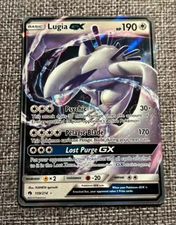 Lugia GX - 159/214 - Pokemon Lost Thunder Sun & Moon Ultra Rare Card - Image 1
