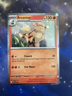 Arcanine SVP011 - SV Black Star Promo - Pokemon Card - Near Mint -SWIRL - Image 1