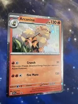 Arcanine SVP011 - SV Black Star Promo - Pokemon Card - Near Mint -SWIRL - Image 2