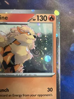 Arcanine SVP011 - SV Black Star Promo - Pokemon Card - Near Mint -SWIRL - Image 4
