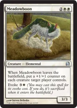 Meadowboon -Foil Medium Play MTG Modern Masters - Image 1