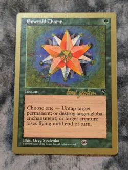 Emerald Charm Magic The Gathering MTG Gold Border Championship Seattle Aug 1997 - Image 1