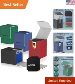Leather Commander Deck Box Set - Waterproof Card Storage Solution - Image 1