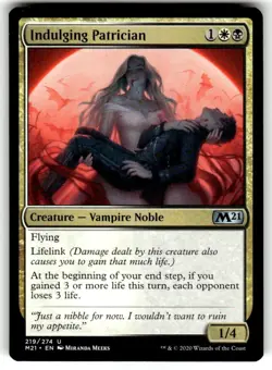 Indulging Patrician Core Set 2021 Regular MTG - Image 1